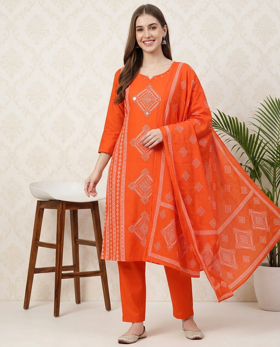 Pure Rayon Straight Suit view 3
