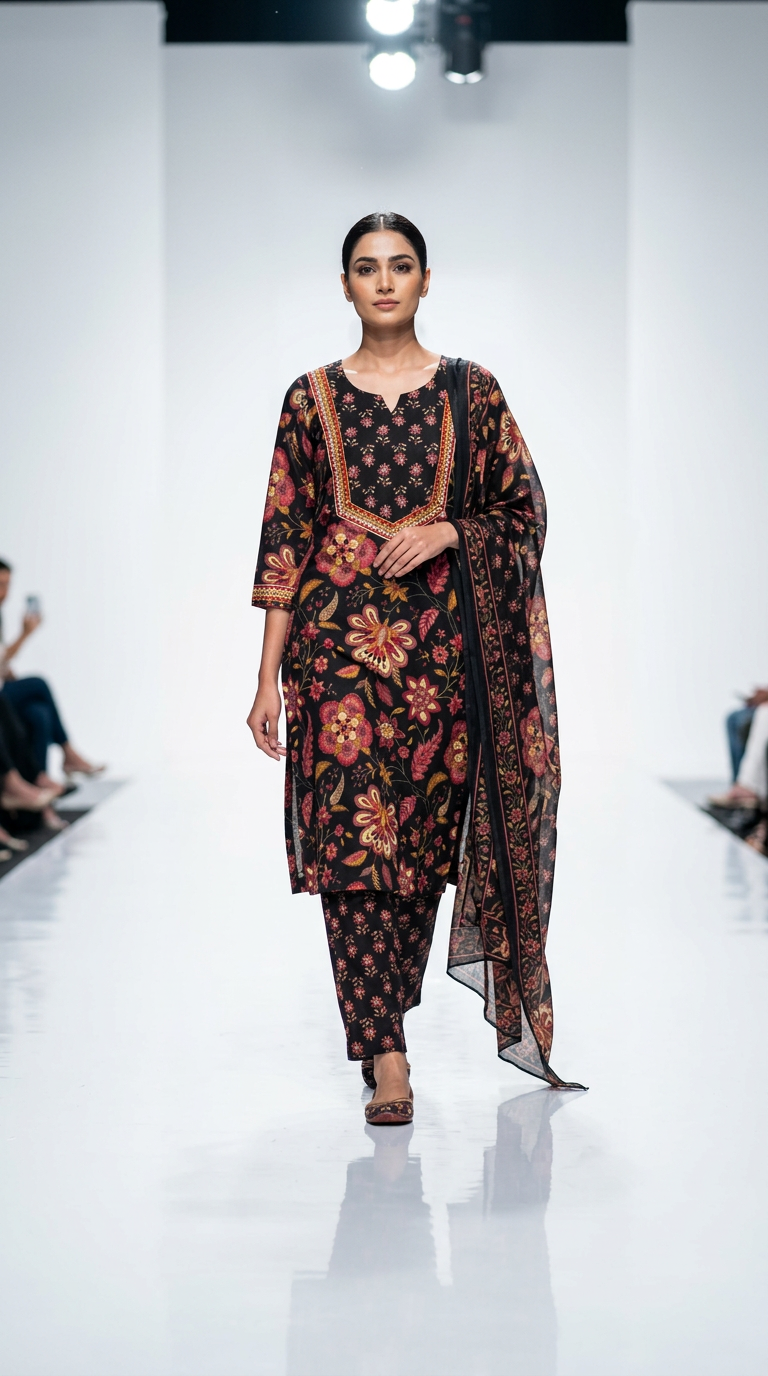 Pure Cotton Printed Suit view 2