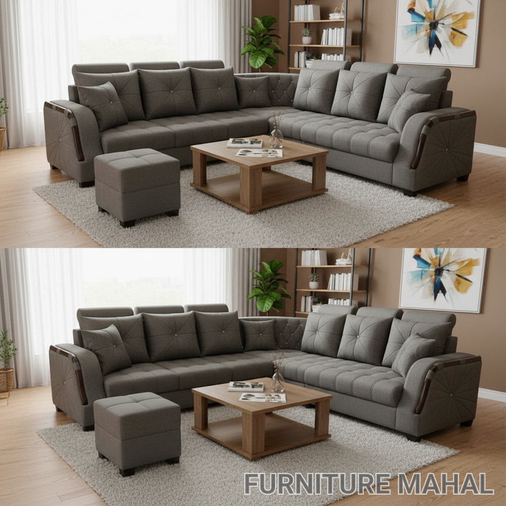 Modern Fabric Sofa Set view 2