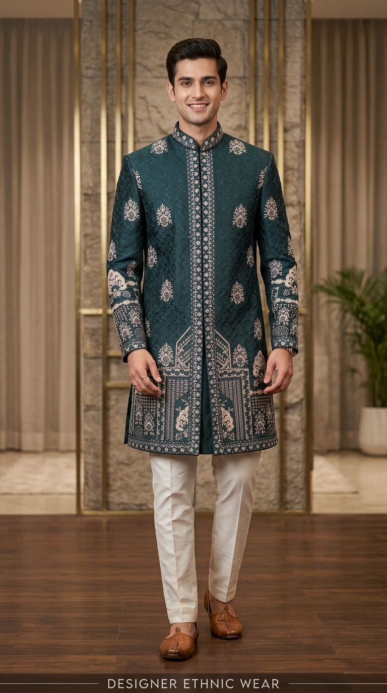 Embroidered Jodhpuri Suit