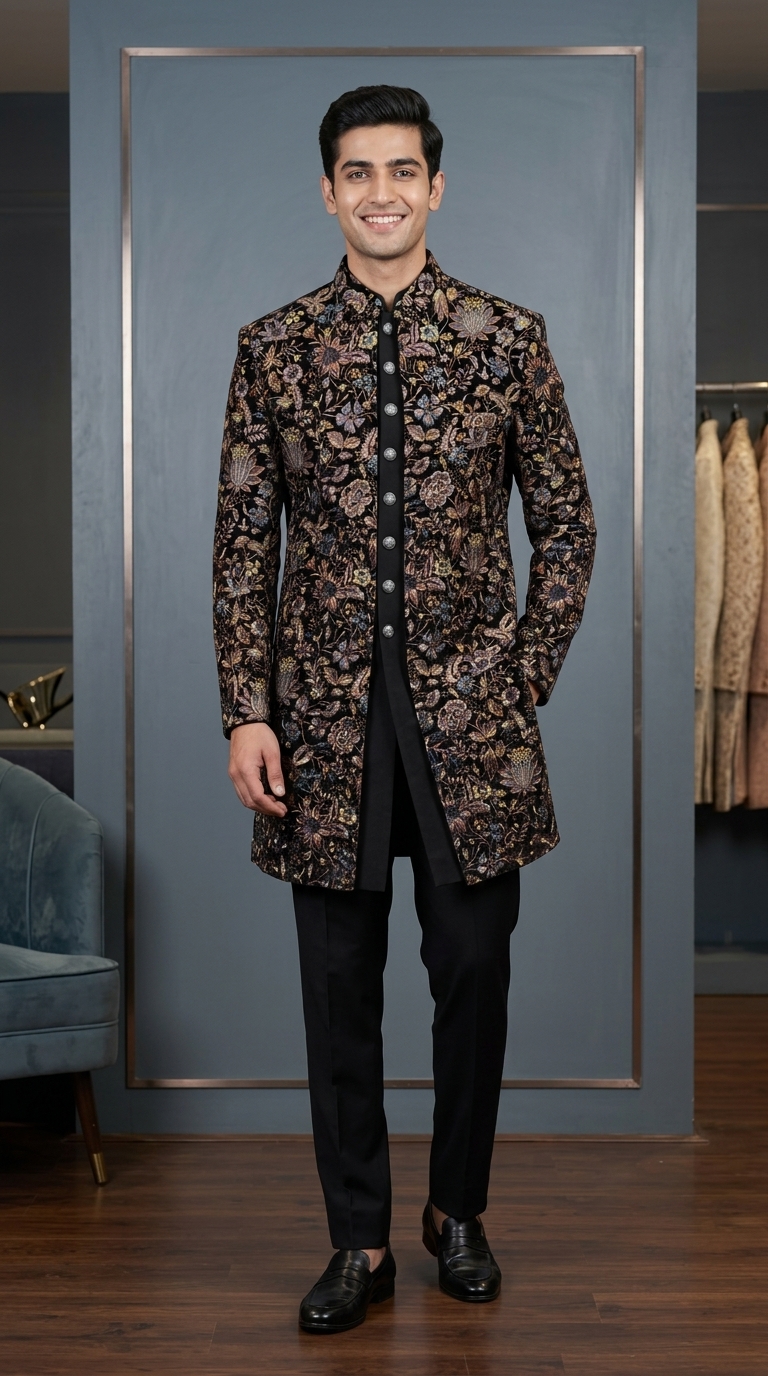 Embroidered Jodhpuri Suit