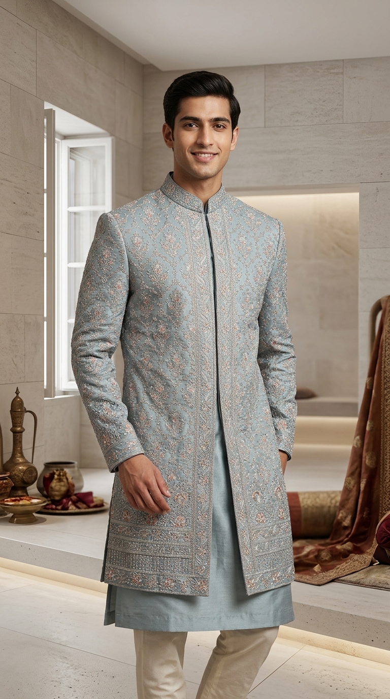 Embellished Blue Jacket