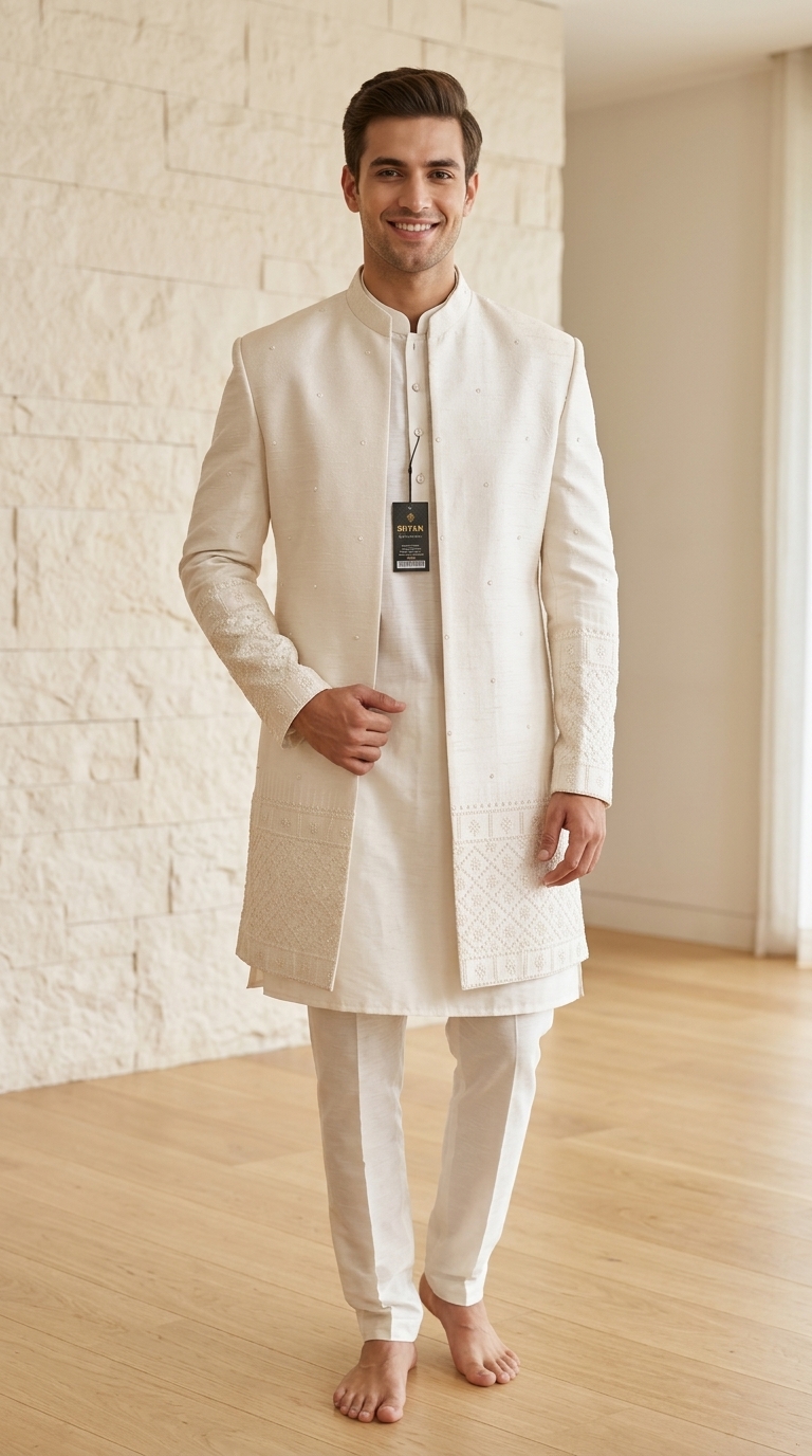 Embellished Cream Jacket