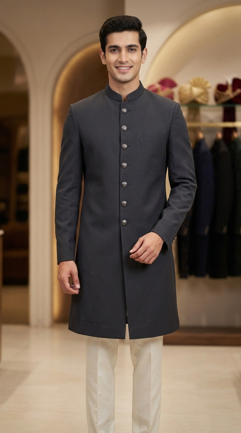Elegant Blue Jodhpuri Suit