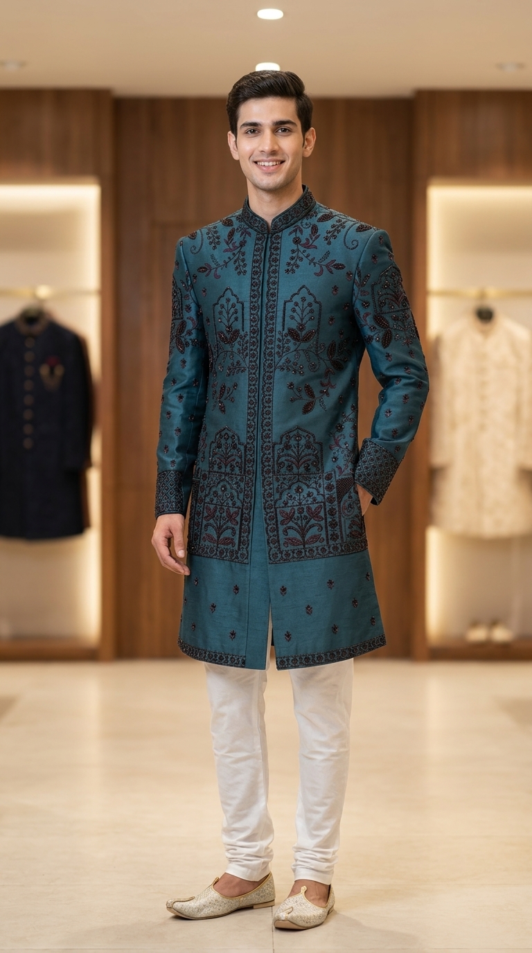 Embroidered Jodhpuri Suit