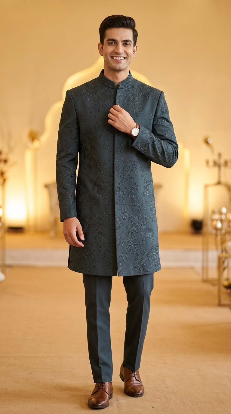 Embroidered Jodhpuri Suit