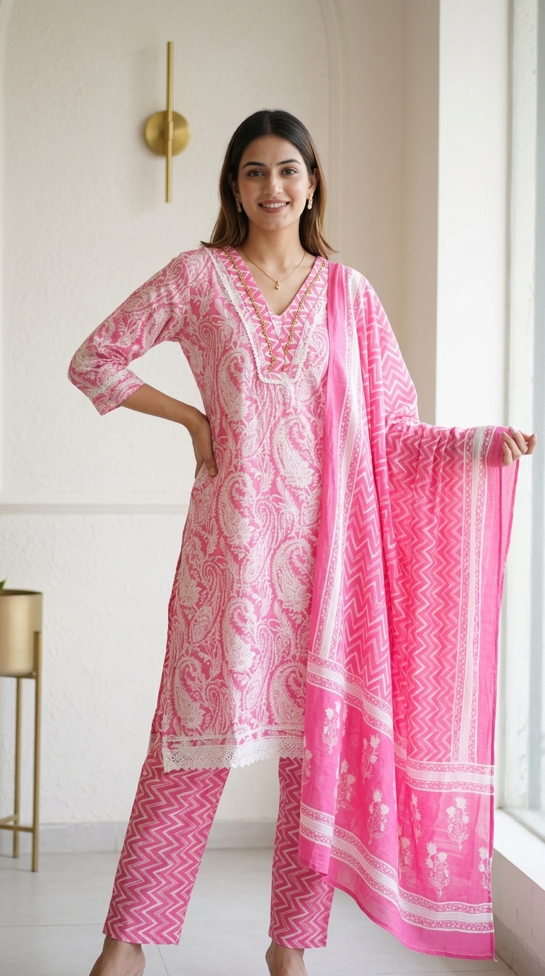 Pure Rayon 3 Pcs Straight Suit In Beautiful Paisley Print view 2