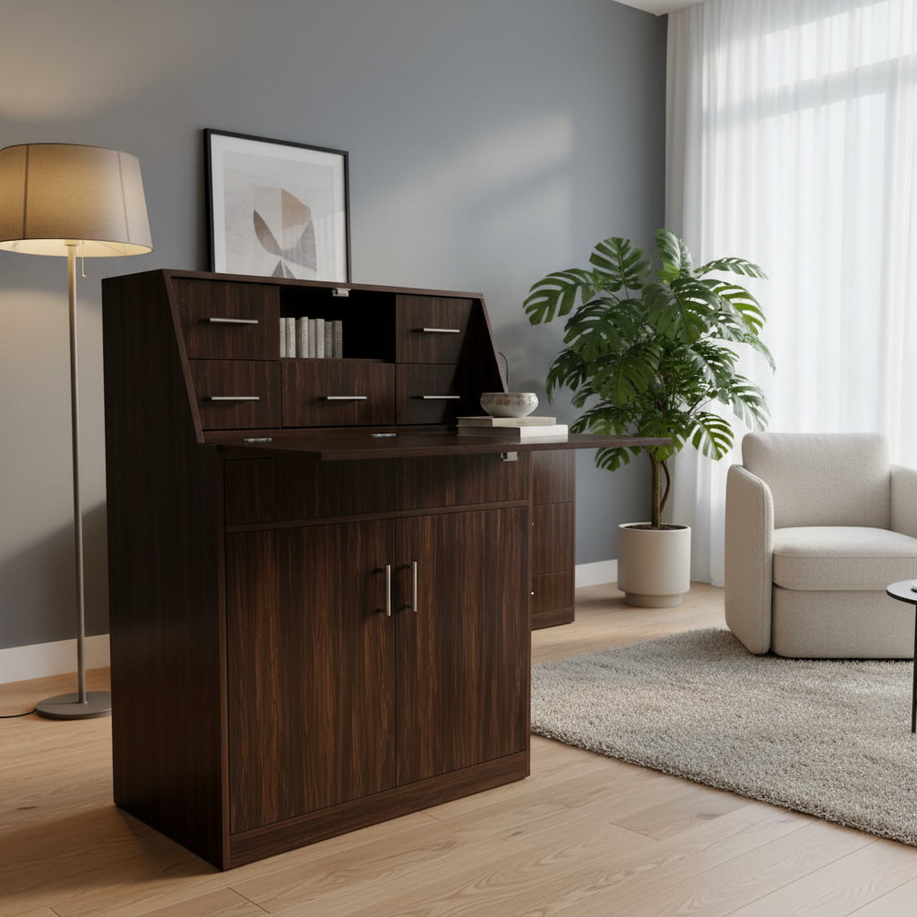 Modern Wooden Storage Cabinet view 5