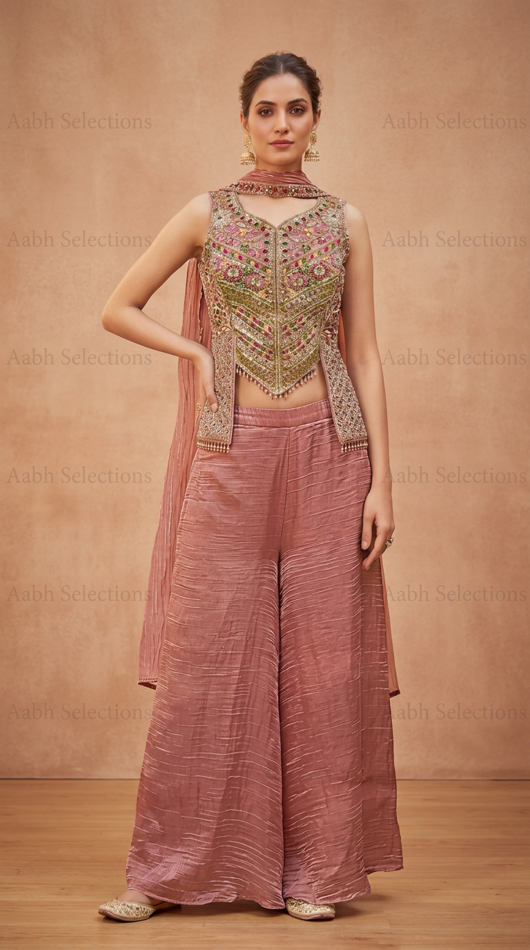 Ethnic Gharara Suit by Malde