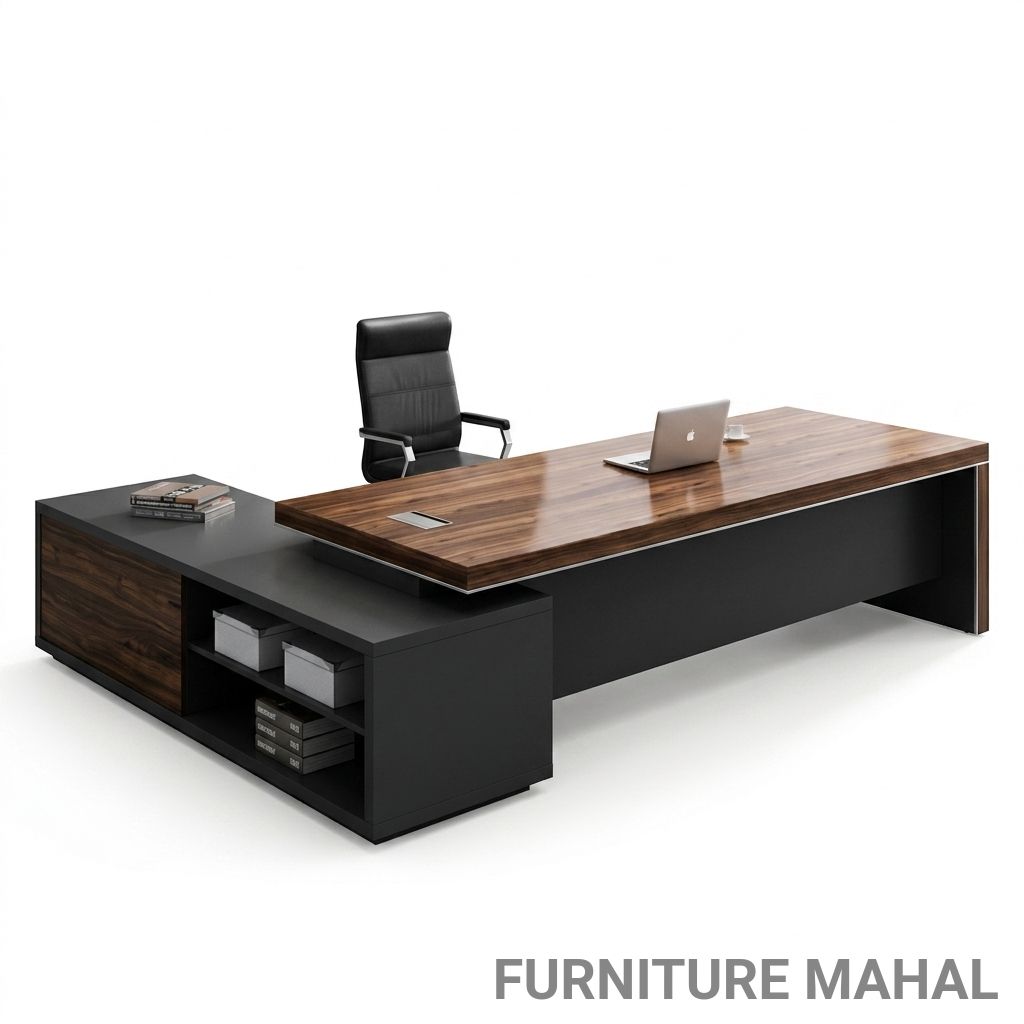 Modern Executive Office Desk view 2