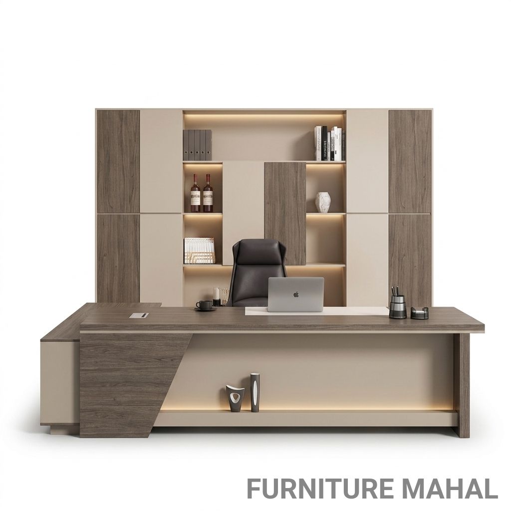 Modern Executive Desk view 2