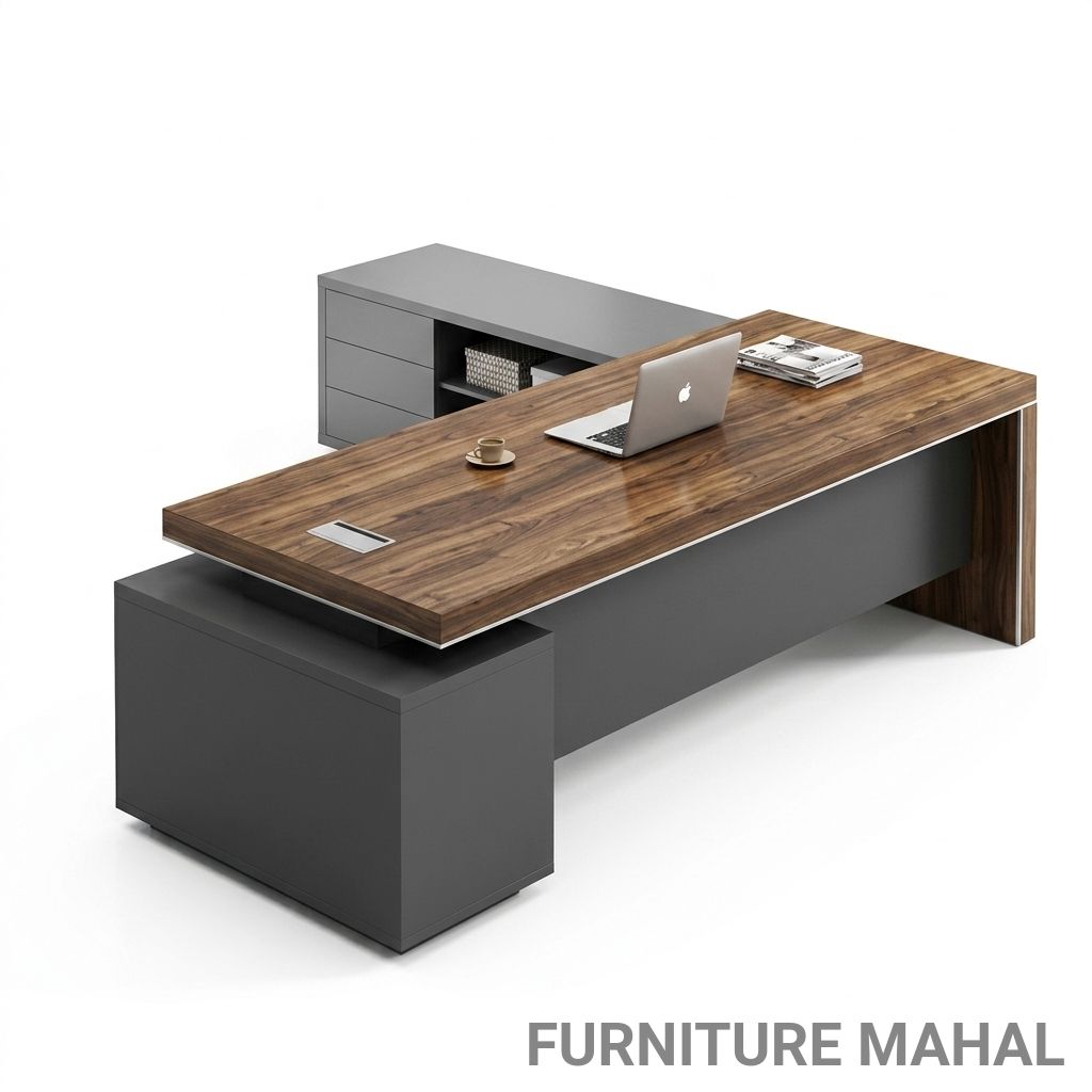 Modern Executive Desk view 2