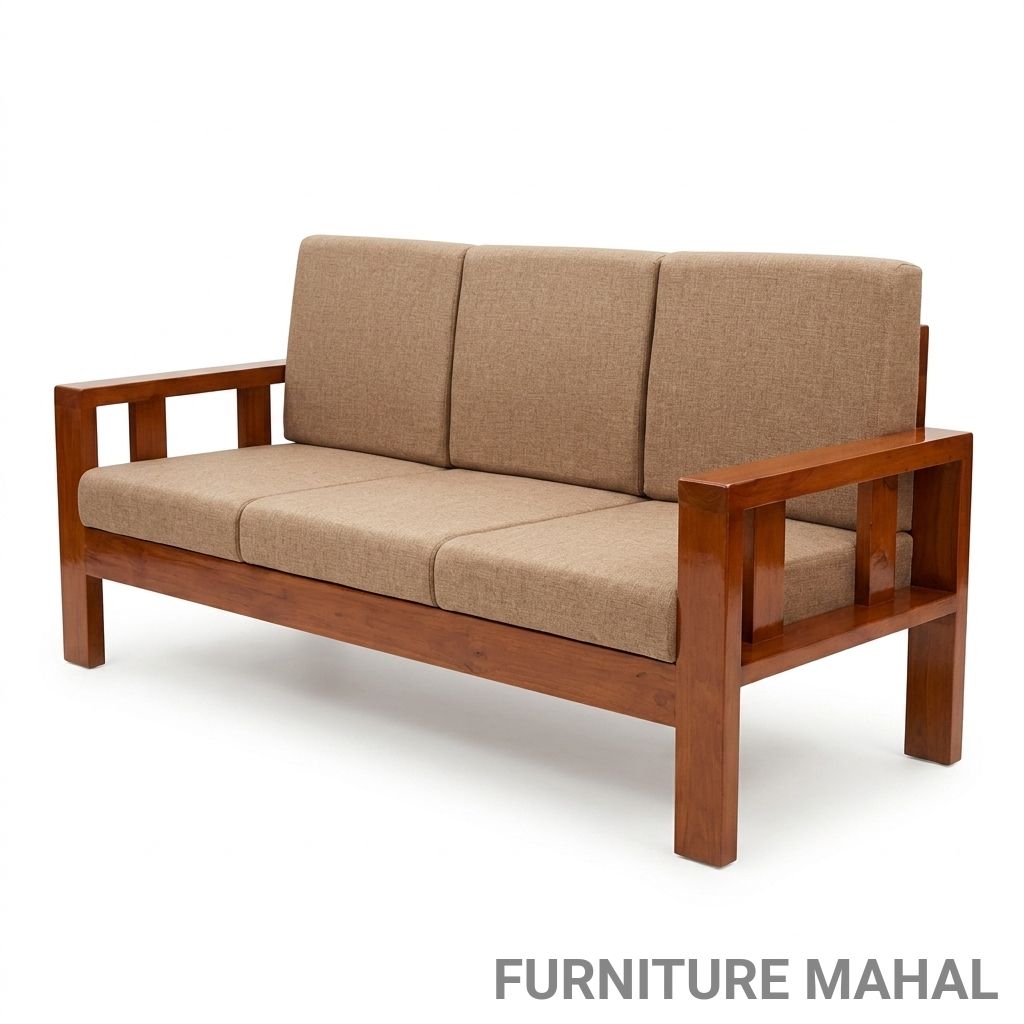 Modern Sofa with Wooden Frame view 2
