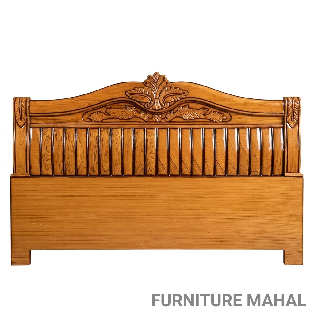 Carved Wooden Bed view 2