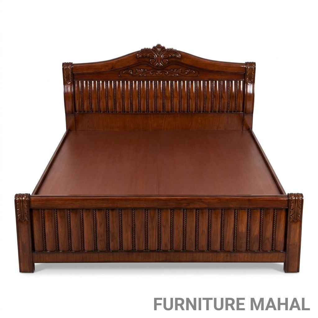 Traditional Wooden Bed view 2