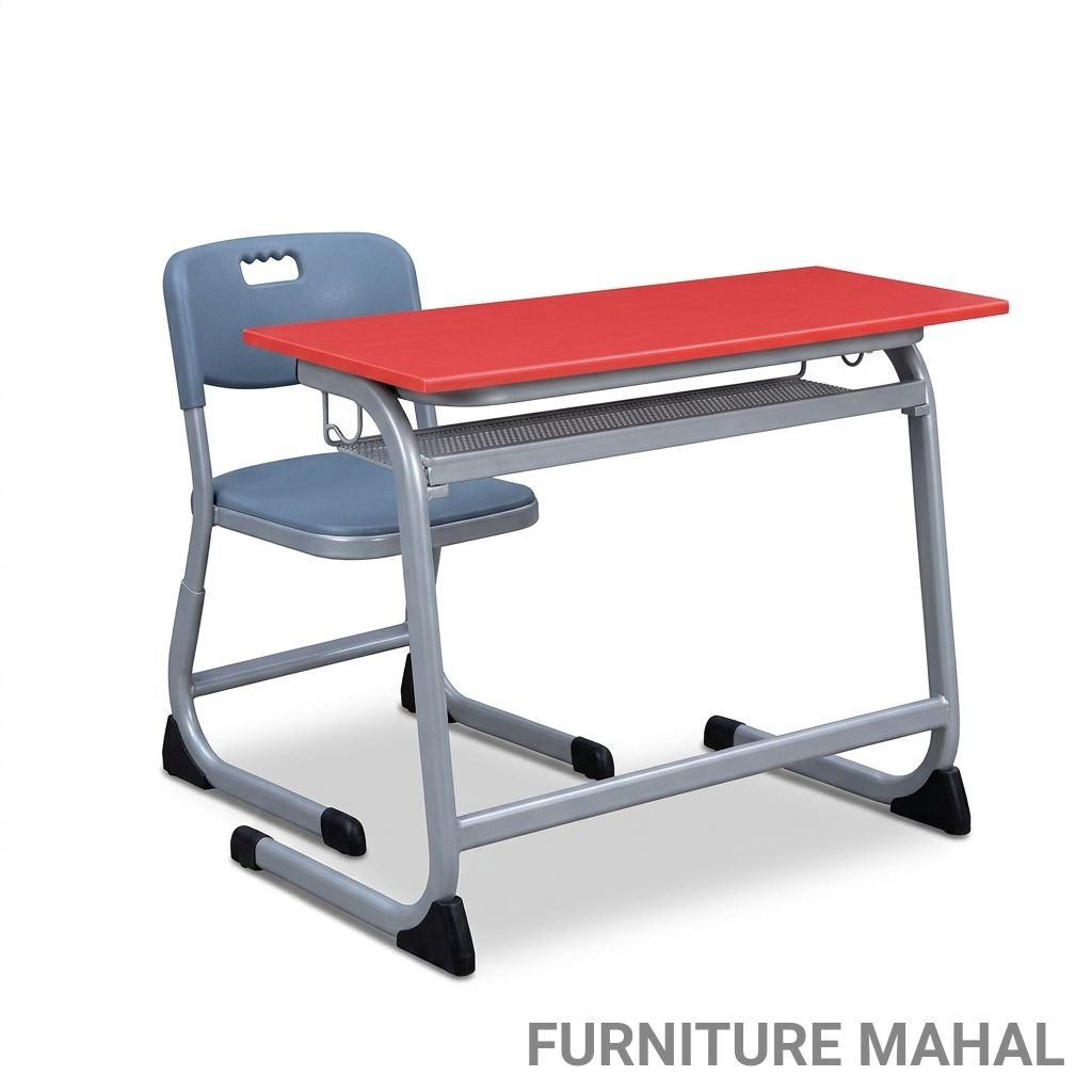 Metal and Plastic Study Desk