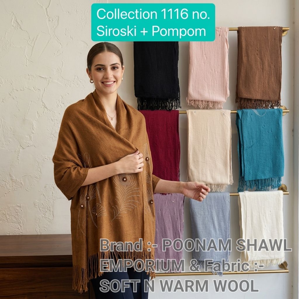 Siroski Pompom Shawl