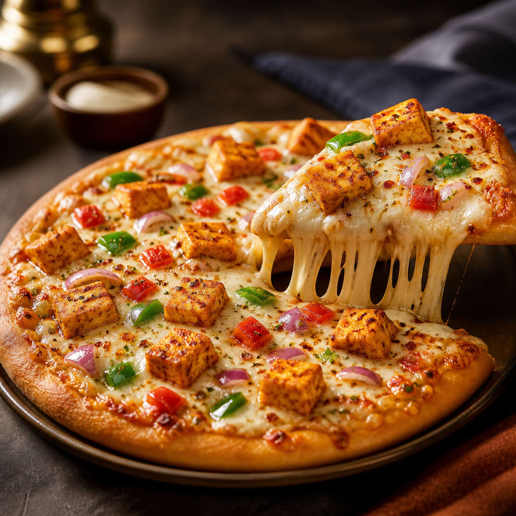 Cheese Burst Paneer Pizza