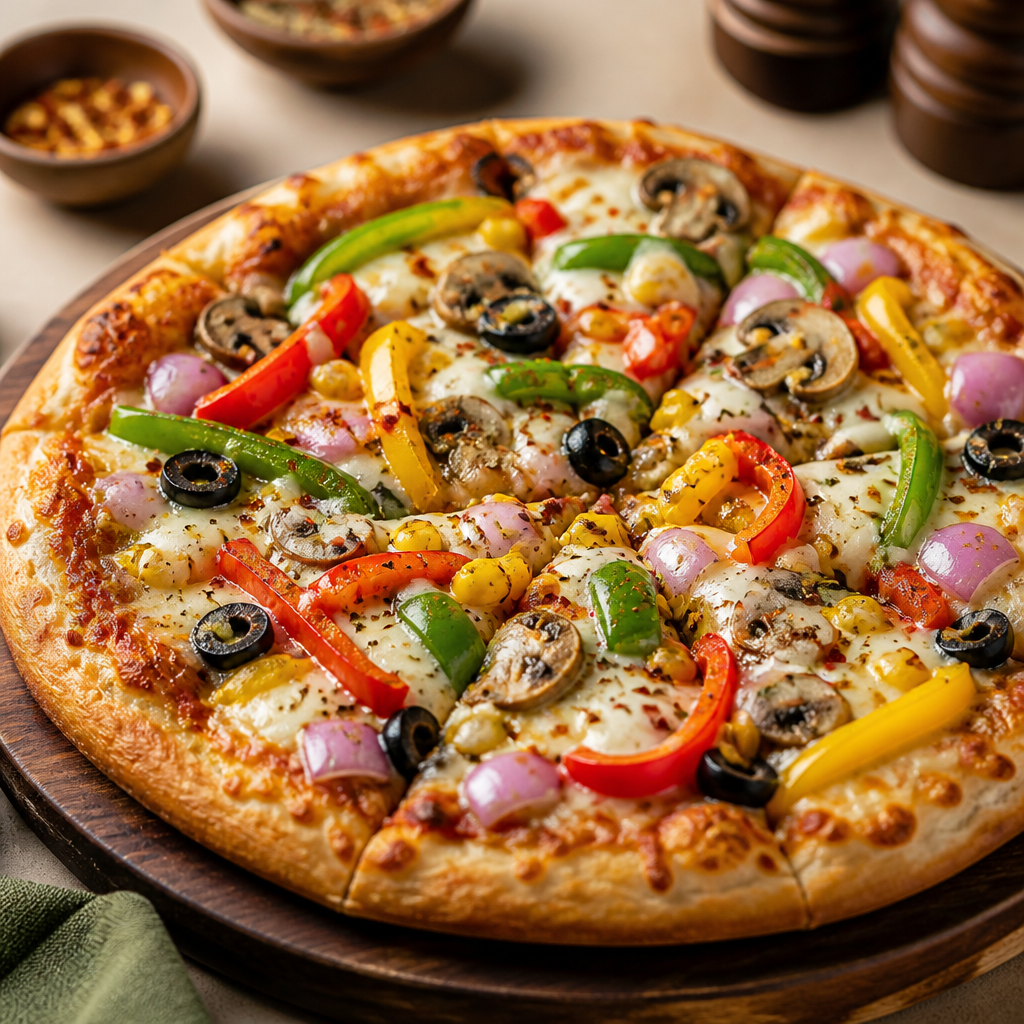 Deluxe Veggie Pizza