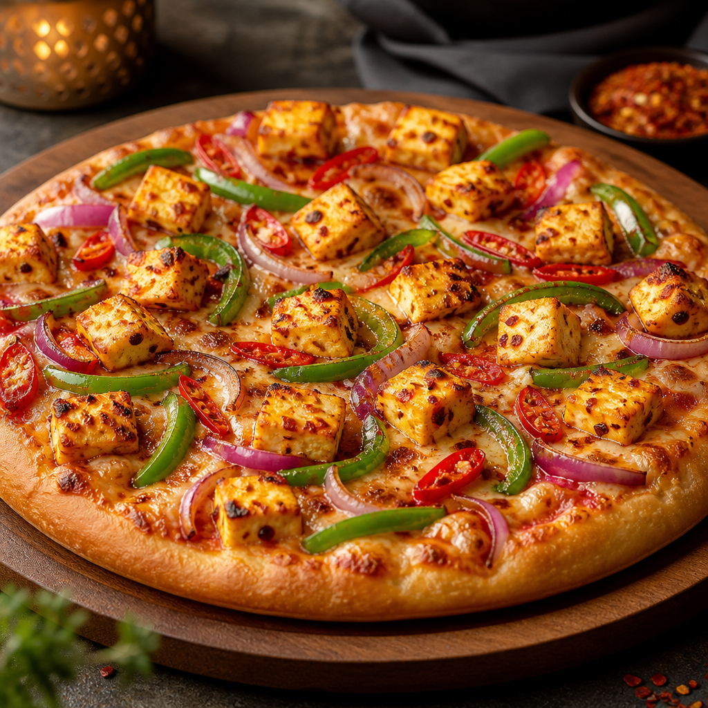Spicy Paneer Pizza