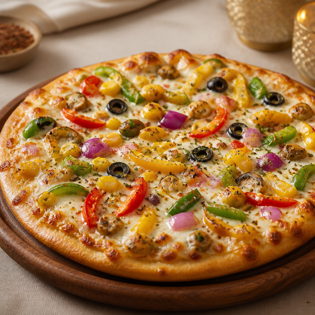 Creamy Veg Pizza