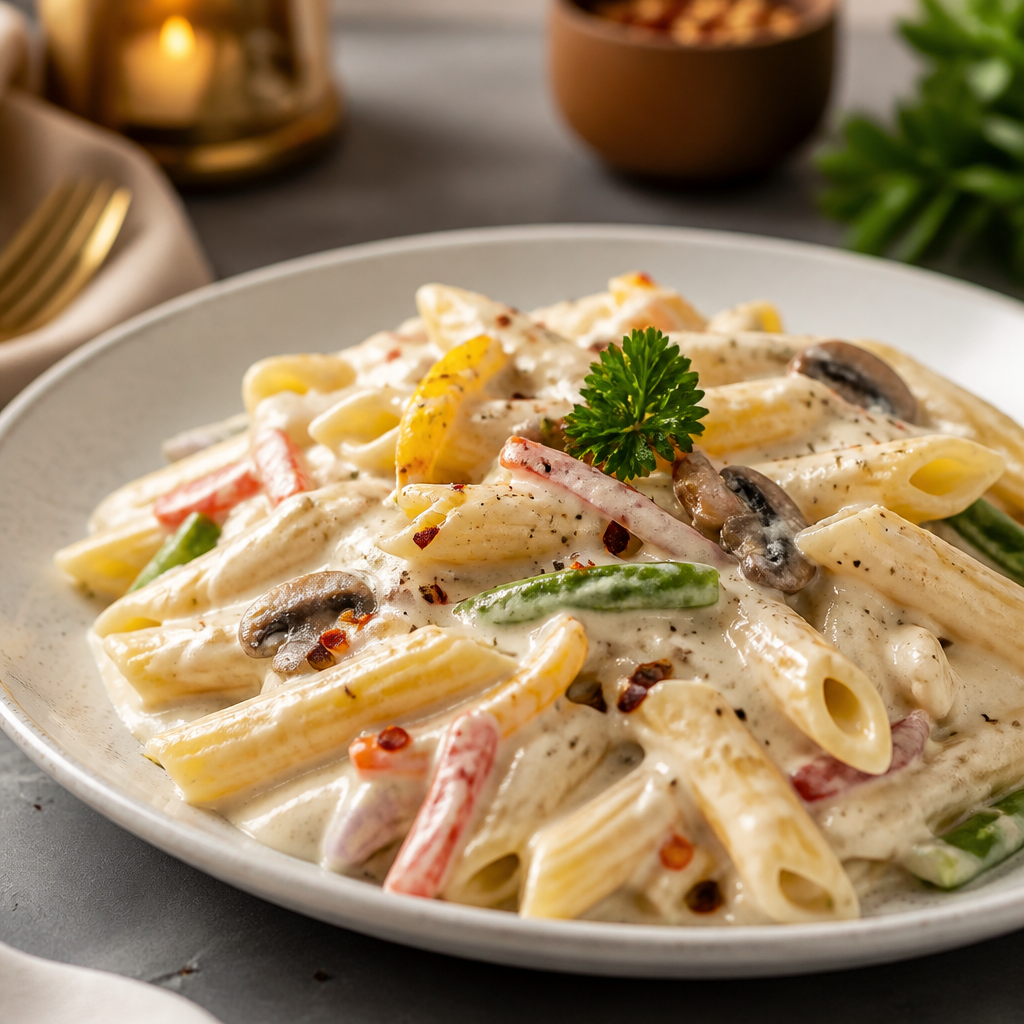 Creamy White Sauce Pasta