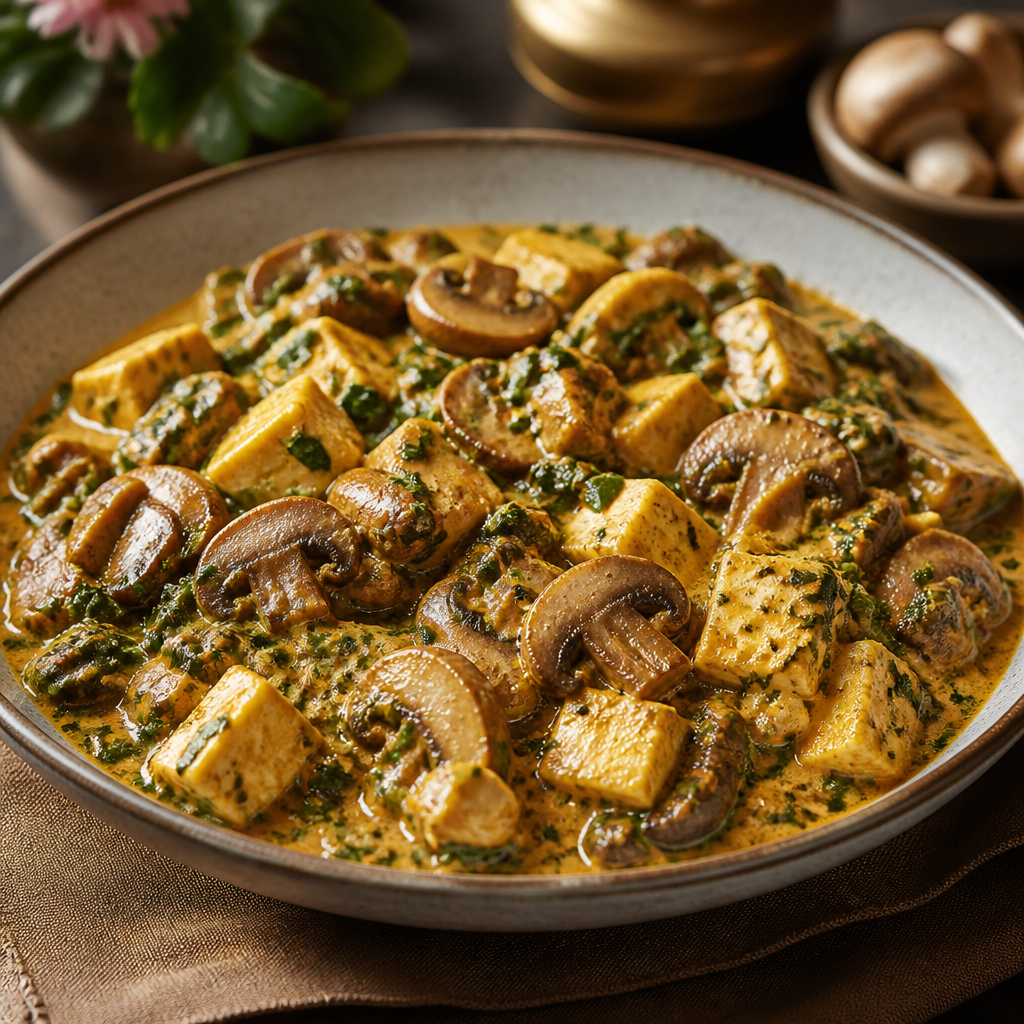 Mushroom Methi Paneer