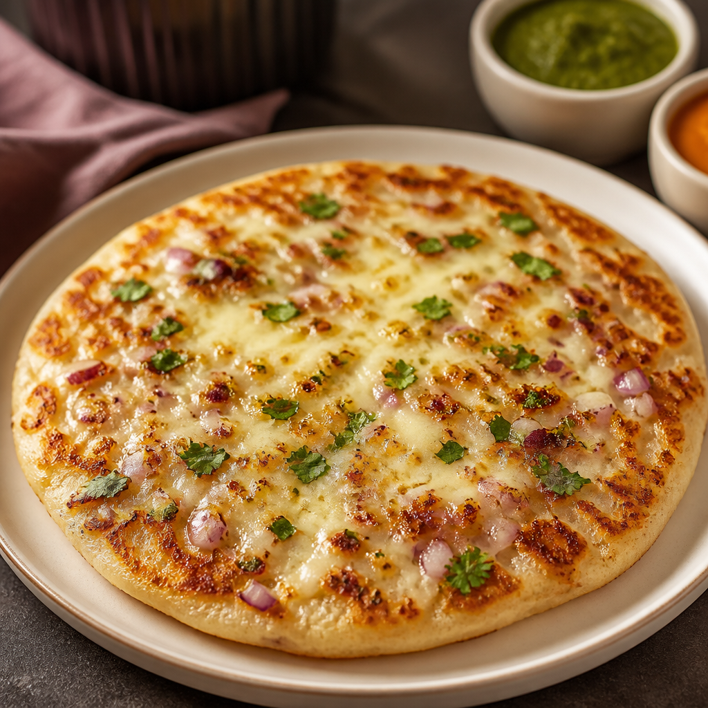 Cheese Onion Uttapam