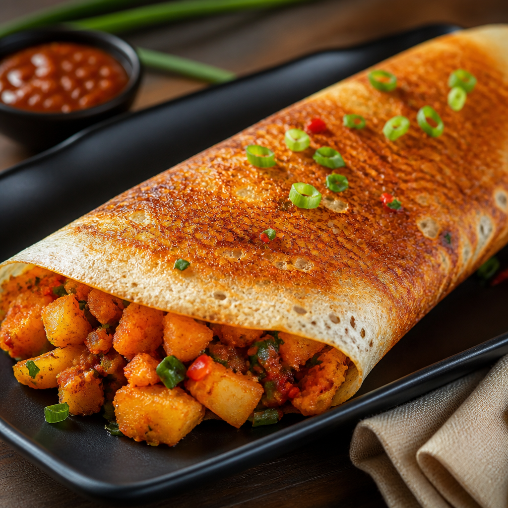 Schezwan Aloo Dosa