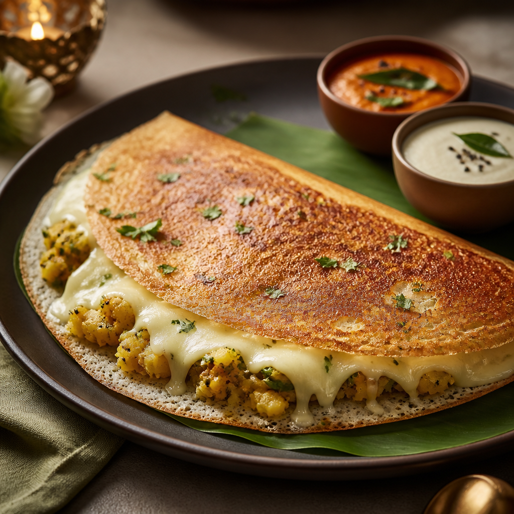 Aloo Cheese Dosa