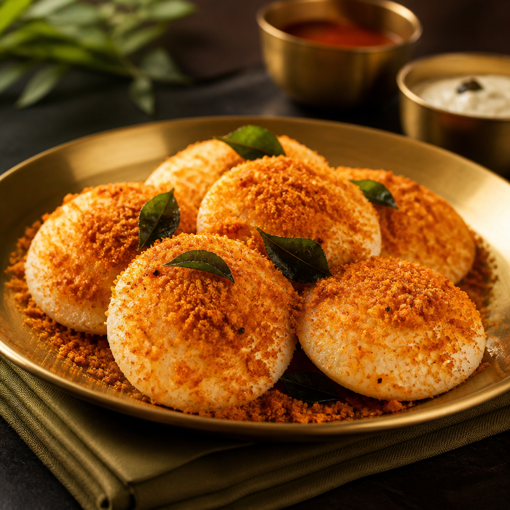 Ghee Podi Thatte Idli