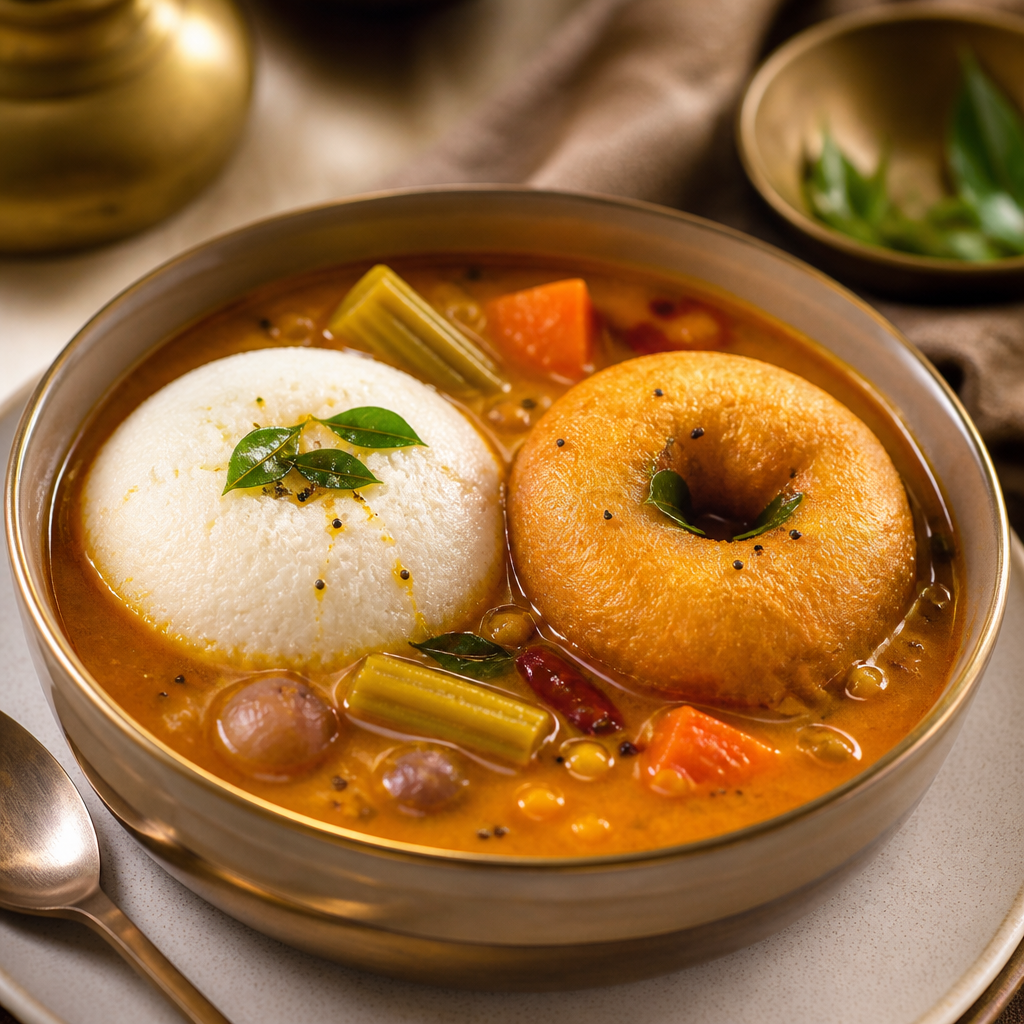 Sambhar Idli Vada Bowl
