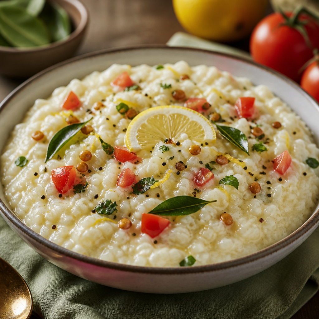 Lemon Tomato Curd Rice